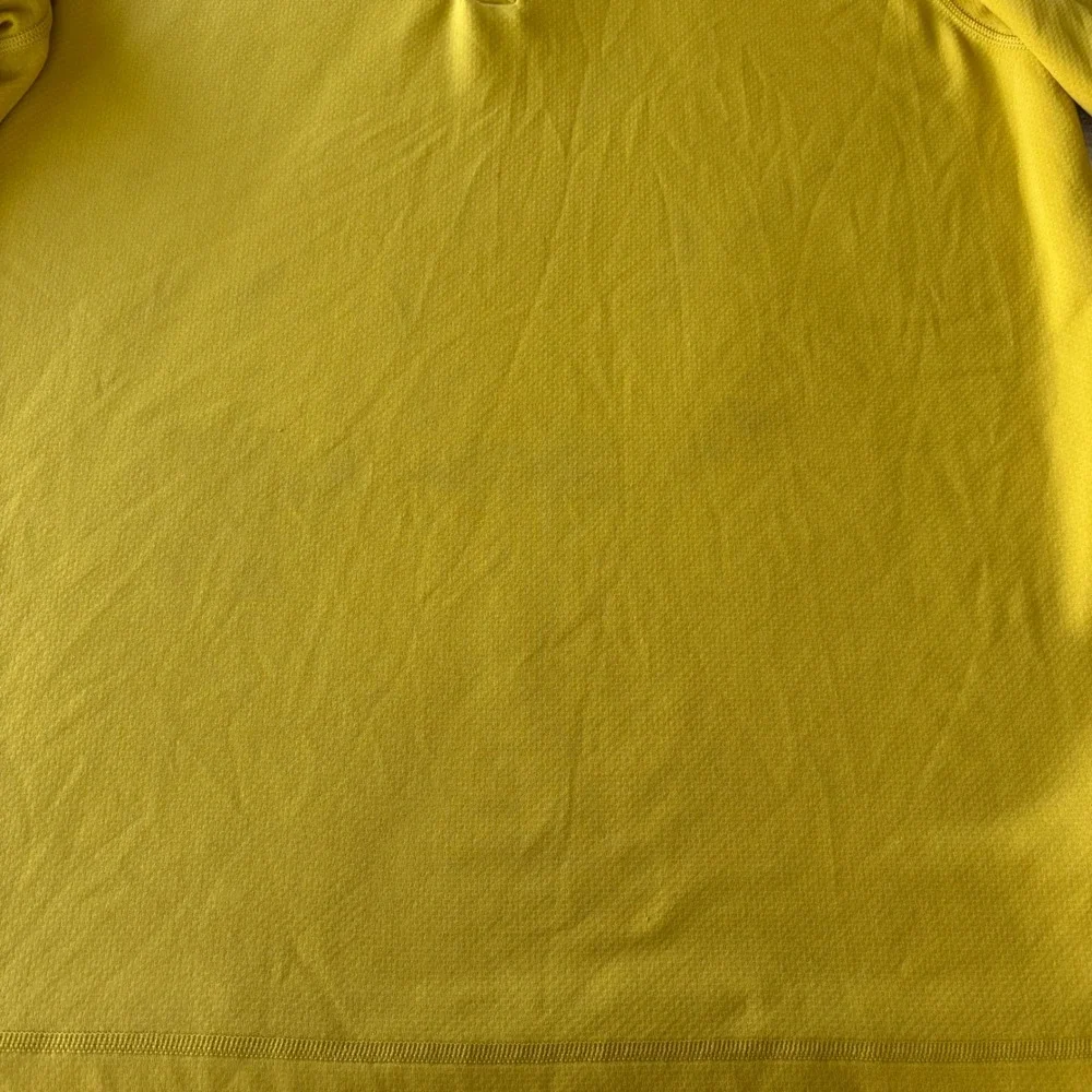 The North Face Mens FlashDry Polo Shirt Yellow‎ Short Sleeve XL NF0A2UN2